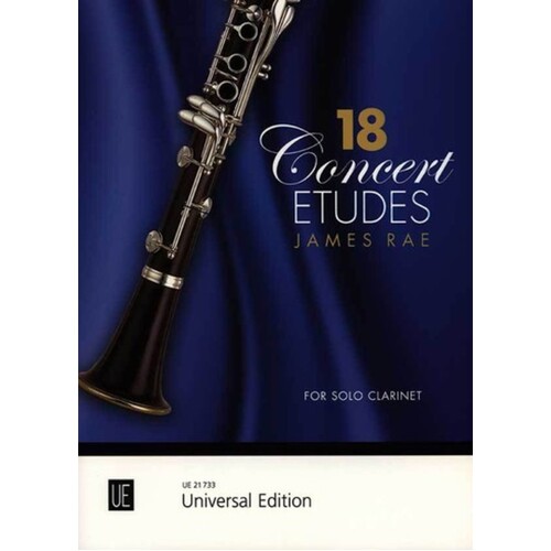 Rae - 18 Concert Etudes For Solo Clarinet (Softcover Book)
