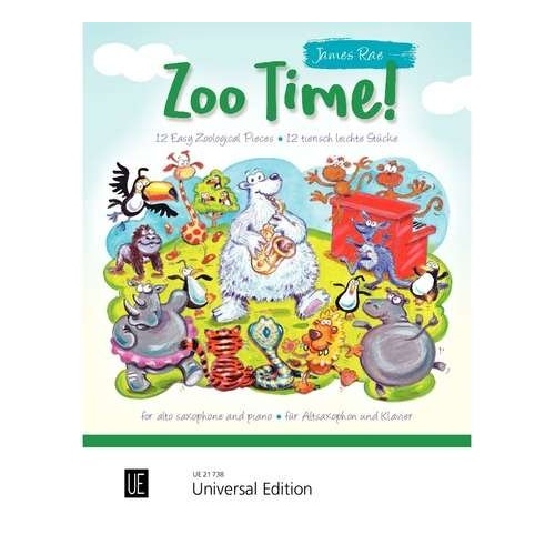 Zoo Time! for Alto Saxophone and Piano by James Rae