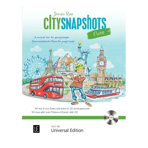 City Snapshots Flute BK/CD by James Rae