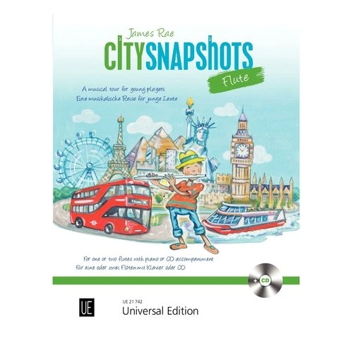City Snapshots for Flute BK/CD by James Rae