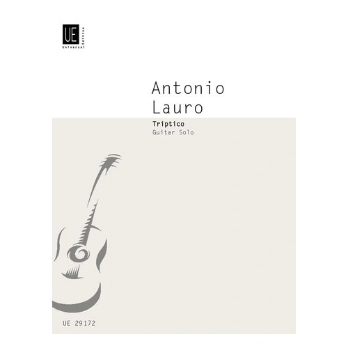 Lauro Triptico for Guitar - Antonio Lauro, Universal Edition, 1 Page