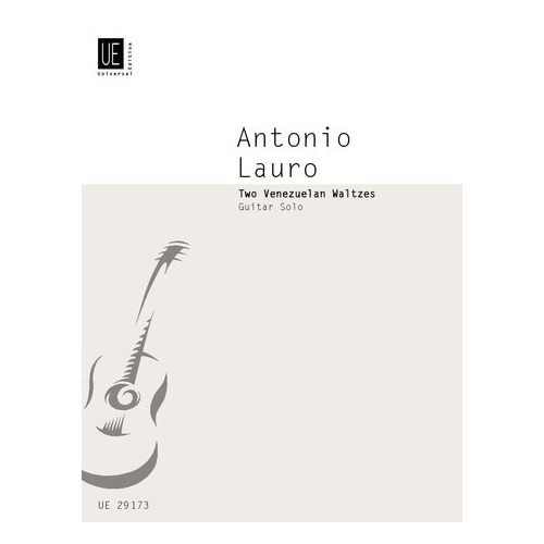 Lauro - 2 Venezuelan Waltzes: El Negrito and La Gatica for Guitar, Universal Edition, 1 Page
