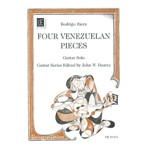Riera - Four Venezuelan Pieces for Guitar by Rodrigo Riera, Universal Edition, 1 Page