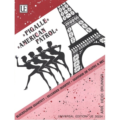 Meacham - Pigalle American Patrol for Recorder Quartet, Published by Universal Edition, 1 Page