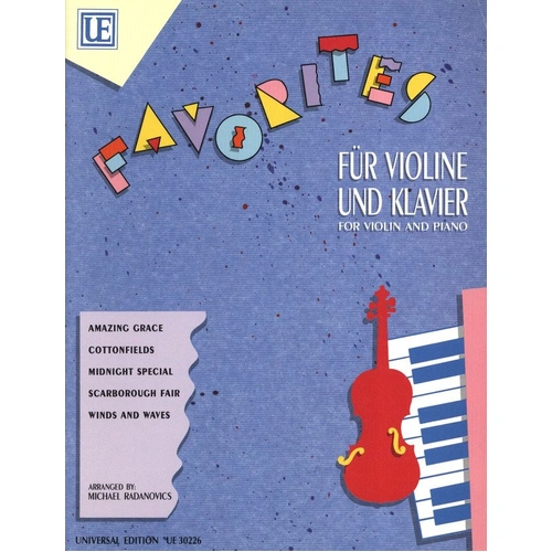 Favourites Book 1 for Violin and Piano by Universal Edition