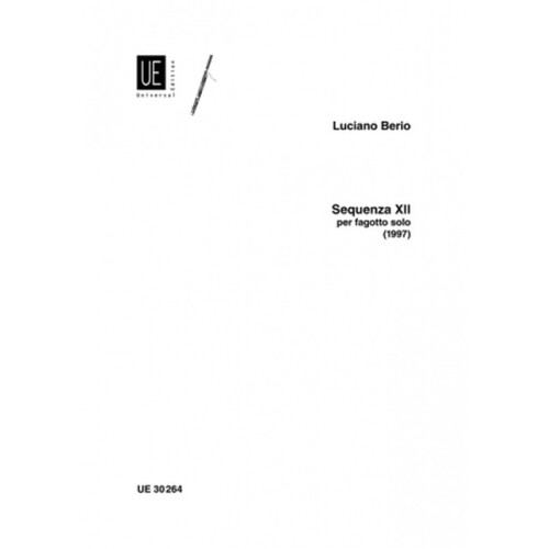 Sequenza Xii For Bassoon Solo 