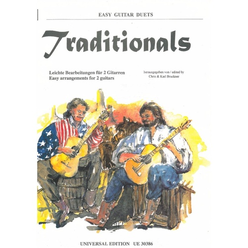 Traditionals for 2 Guitars - Guitar Duet by Chris Bruckner & Karl Bruckner, Universal Edition, 1 Page