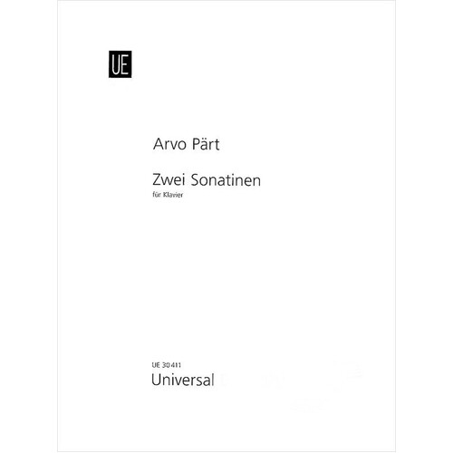 Arvo Part - 2 Sonatinas Op 1 For Piano (Softcover Book)