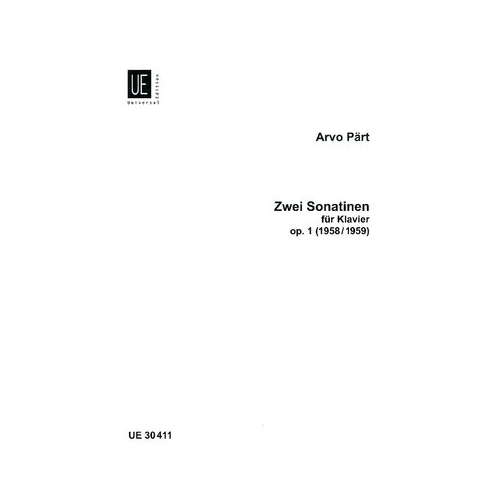 Arvo Part - 2 Sonatinas Op. 1 for Piano Solo
