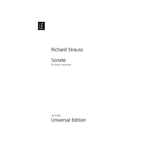 Strauss Sonata in E Flat Major Op. 18 for Violin and Piano, Universal Edition, 1 page