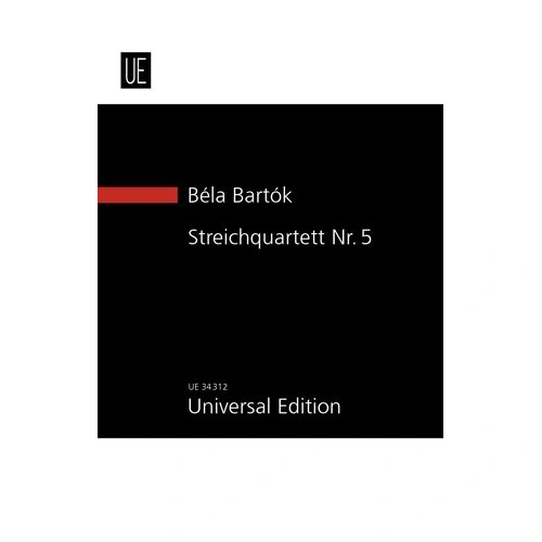 String Quartet No 5 Study Score by Bartok, UE Study Score Series, Published by Universal Edition, 1 Page