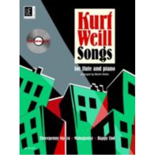 Kurt Weill Songs Arr Martin Flute Piano Book/CD 