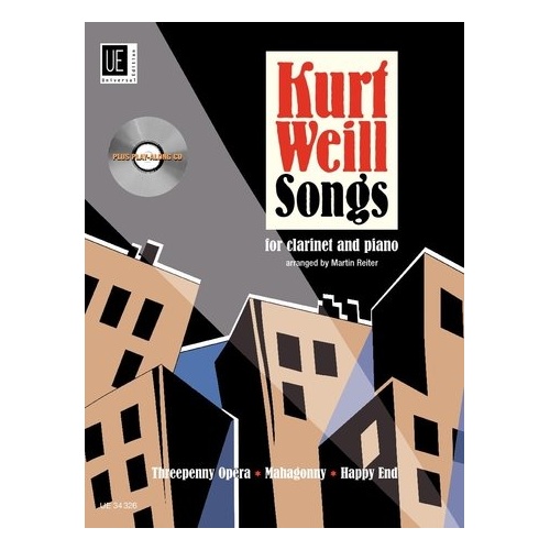 Kurt Weill Songs for Clarinet and Piano - Easy Arrangements with CD