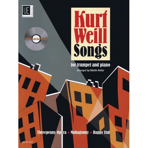 Kurt Weill Songs Arr Reiter Trumpet Piano Book/CD 