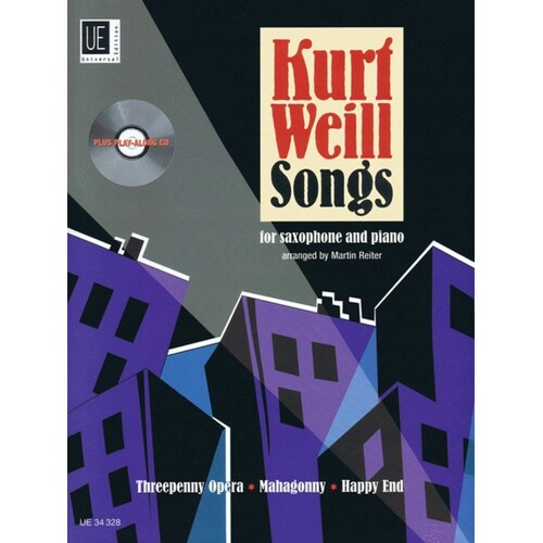 Kurt Weill Songs Sax/Piano Book/CD (Softcover Book/CD)