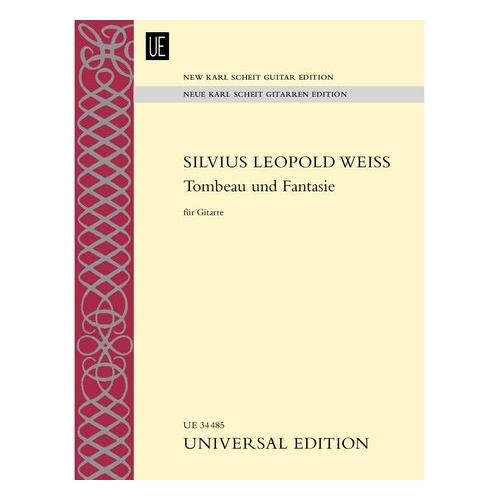 Weiss - Tombeau und Fantasie for Guitar, Universal Edition, 1 Page