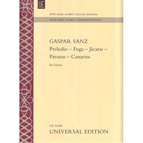 Preludio Fuga Jacaras Pavanas Canarios Guitar 