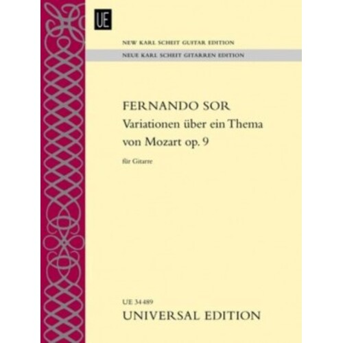 Sor - Variations On A Theme Of Mozart Op 9 Guitar