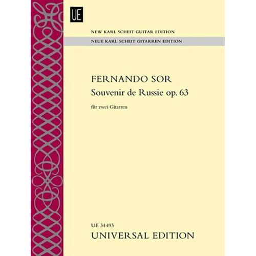 Souvenir De Russie Op 63 For 2 Guitars (Softcover Book)