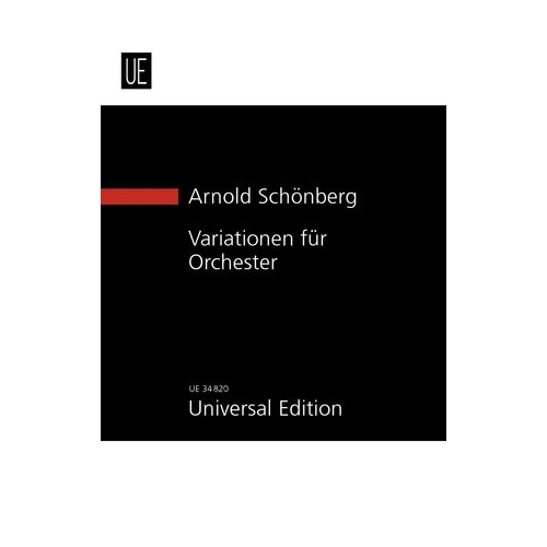 Schoenberg Variations Op. 31 for Orchestra Study Score - Universal Edition