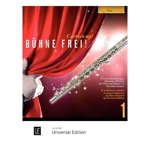 Curtain Up! Vol 1 for Flute & Piano, 26 Pages, Universal Edition
