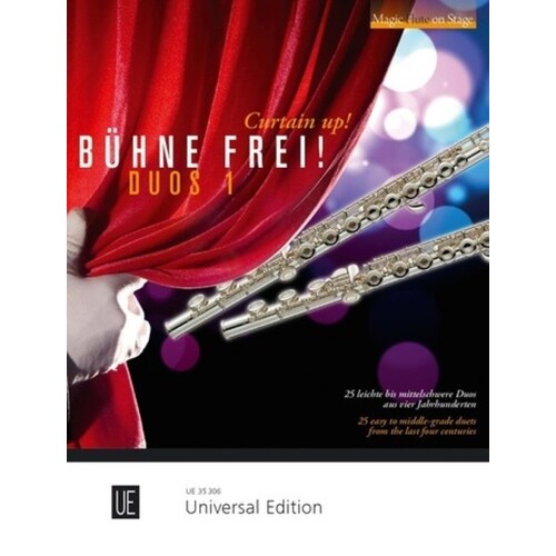 Curtain Up! Duos 1 Flute Duet (Softcover Book)