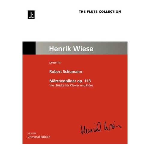 Schumann - Fairytale (Marchenbilder) Op. 113 for Flute/Piano, Arranged by Henrik Wiese, Universal Edition, 1 Page