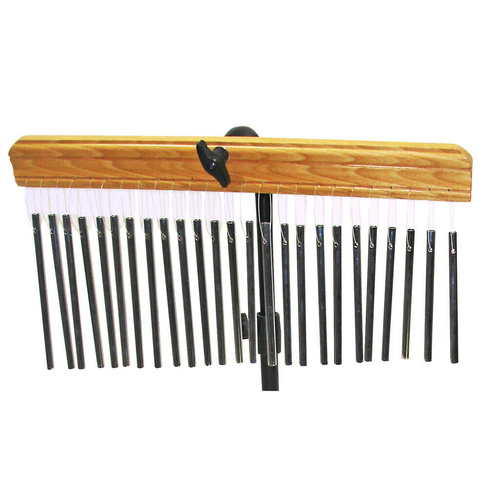 Mano 25 Note Hanging Tubular Chime Bar Set Wooden Mount