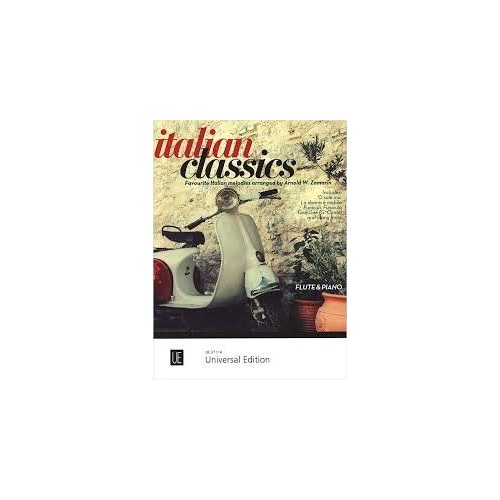 Italian Classics for Flute and Piano by Arnold W. Zarmarin, Universal Edition, 42 Pages, Sheet Music