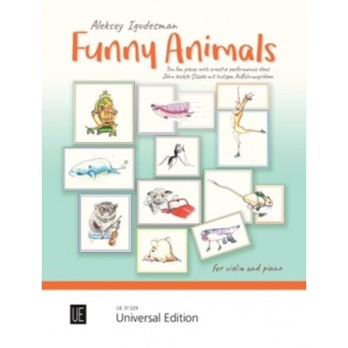 Igudesman - Funny Animals For Violin/Piano (Softcover Book)