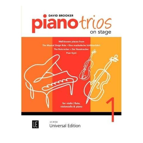 Piano Trios on Stage Vol. 1 by David Brooker, Universal Edition - Piano Trio for Cello, Piano, Violin, Easy to Intermediate Level
