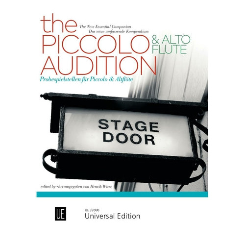 The Piccolo and Alto Flute Audition by Henrik Wiese - Universal UE38080