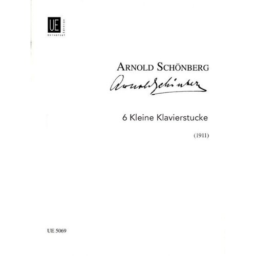 Schoenberg - 6 Little Pieces Op 19 Piano (Softcover Book)