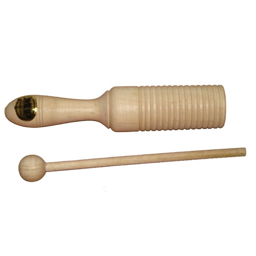 30 x MANO PERCUSSION - Wooden Guiro / Tone Block Satin Finish Beater Included