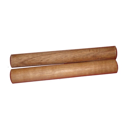 MANO PERCUSSION - Wooden Round Claves Educational, Pair, Polished Finish