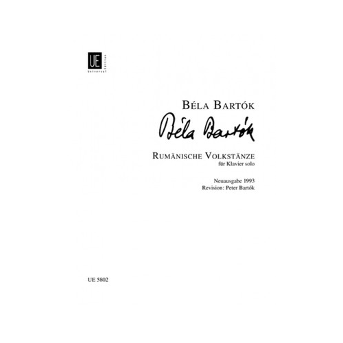Romanian Folk Dances Piano Sheet Music