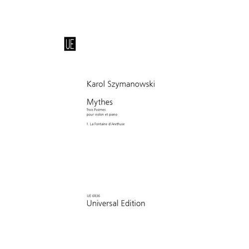 Mythes Op. 30 No. 1 La Fontaine d'Arethuse for Violin by Karol Szymanowski