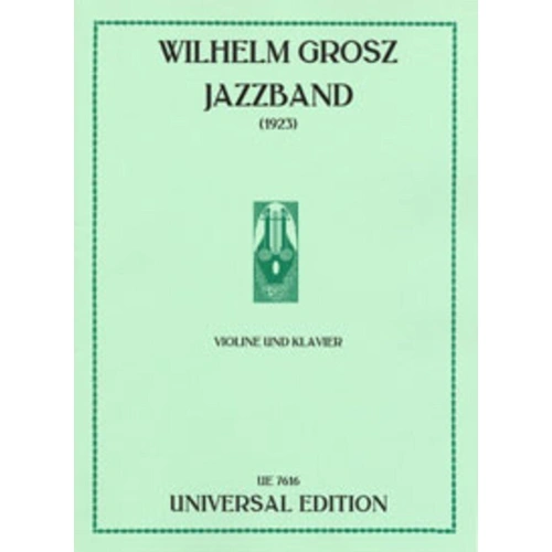 Grosz - Jazzband for Violin/Piano by Universal Edition