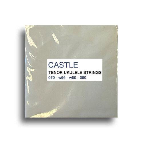 Castle Strings Tenor Ukulele String Set UKETENOR - Gauge: 070, w66, w80, 060 - Package of 4 Strings