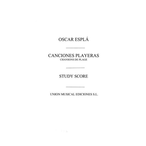 Espla Canciones Playeras Pocket Score