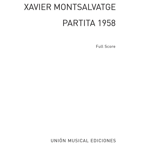Montsalvatage - Partita 1958 Orchestra Full Score