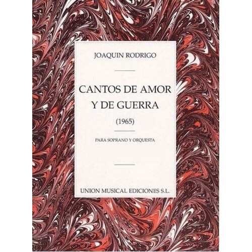 Rodrigo Cantos De Amor Y Guerra Score