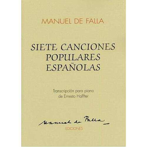 Falla 7 Pop. Spanish Songs Piano Solo 