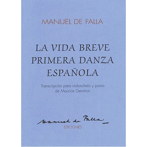 Falla La Vida Breve Cello/Piano 