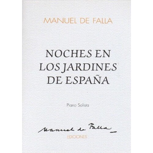 Falla Nights Gardens Of Spain Orch/Score