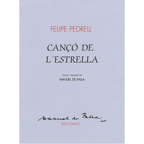 Falla Canco De Lestrella Orch/Score
