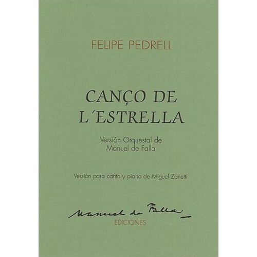 Falla Canco De Lestrella Cello and Piano 