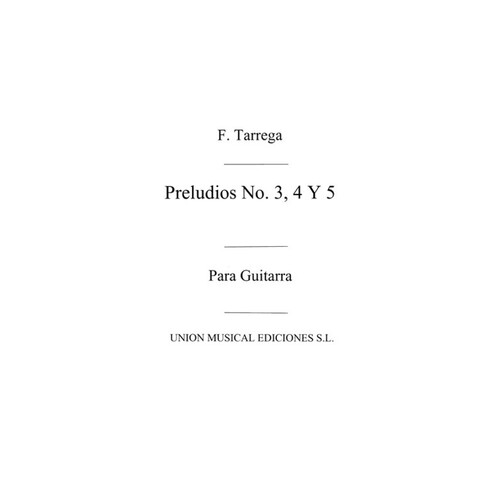 Tarrega Preludios 345 Guitar 