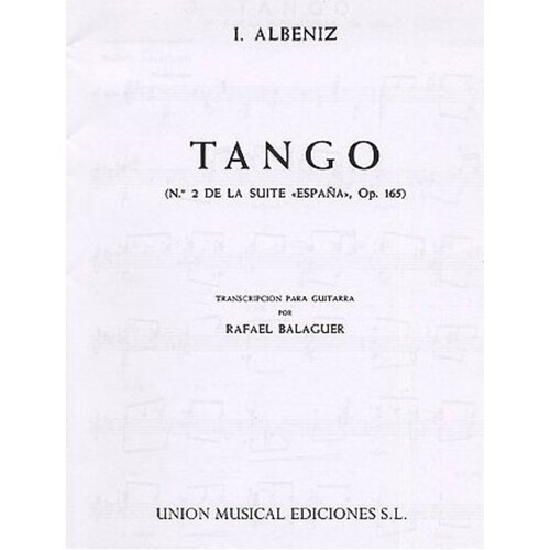 Albeniz Tango Guitar (Balaguer) 