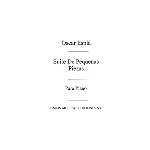 Espla Suite De Pequenas Piezas Piano 